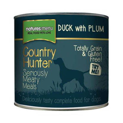 Picture of Natures Menu Dog Duck / Plum Tins - 6 x 600g