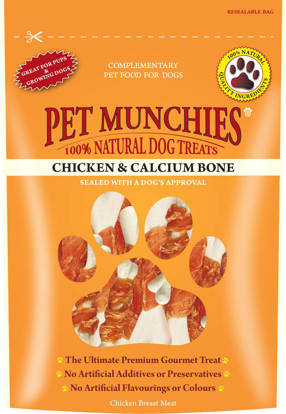 Picture of Pet Munchies Dog Chicken Calcium Bone Treats - 8 x 100g