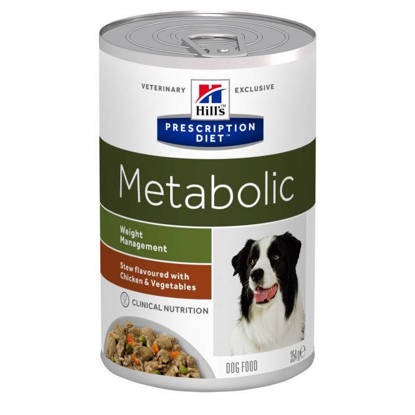 Picture of Hills Prescription Diet Metabolic Canine Stew Flavoured with Chicken & Vegetables 12x354G