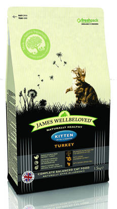 Picture of James Wellbeloved Turkey and Rice Kitten 1.5kg