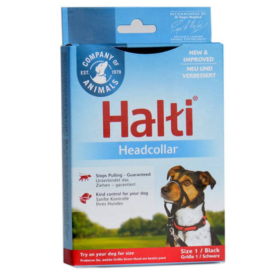 Picture of Halti Dog Headcollar Black Size 01
